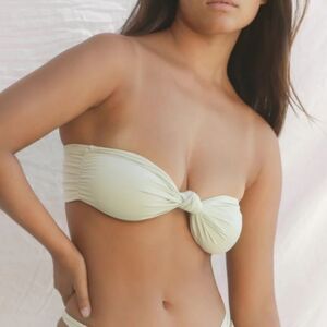 Free People Stone Fox Solid Lele Bandeau Bikini Top
